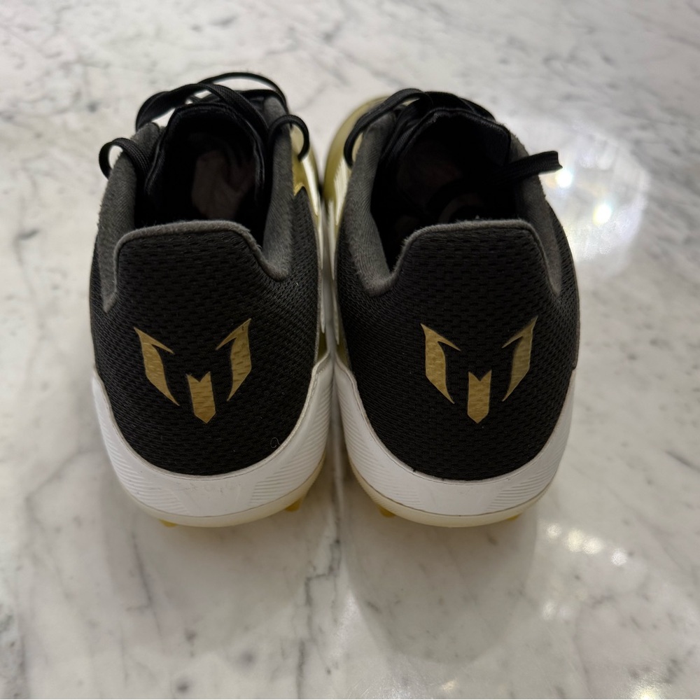 EXCELLENT Adidas Messi F50 Women’s Black and Gold Soccer Cleats Shoes - Picture 5 of 7